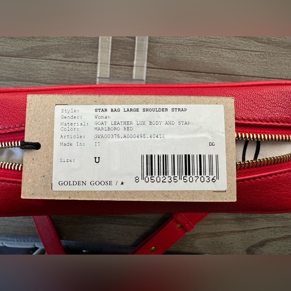 Golden Goose Women’s Star Bag in bright red leather - Picture 10 of 14